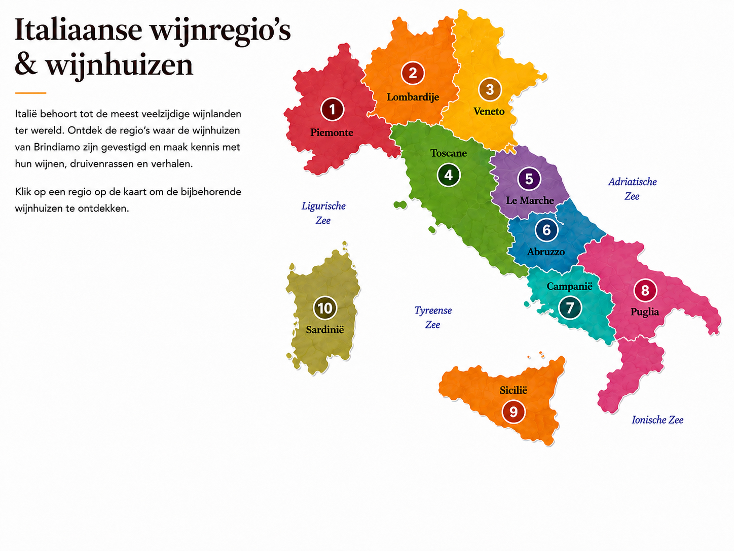Italiaanse wijnregio's